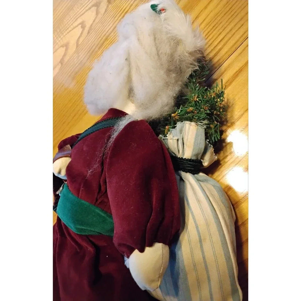 Rare Antique Santa Doll SPES NOSTRA DUES Button 